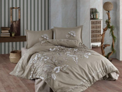 Постельное белье из ранфорса KARVEN N023/1 MOHANA BEIGE V-2 50х70 (2шт) евро