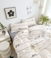 Постельное белье из твил-сатина TANGO дружные панды 50х70 (2шт) 2-спальное