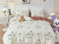 Постельное белье из сатина TANGO собачки 50х70 (2шт) 1,5-спальное