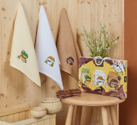 Набор кухонных полотенец вафельных хлопковых NILTEKS HM758 МЕД V4 40х60 (3шт)