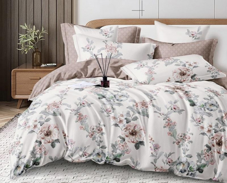 Постельное белье двухстороннее из твил-сатина SAILID BP-166-3 евро