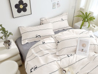 Постельное белье из твил-сатина TANGO дружные панды 70х70 (2шт) 2-спальное