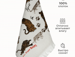 Набор кухонных полотенец DIVA AFRODITA ТИГРЫ 1 40х60 (6шт) коричневый