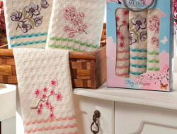 Набор кухонных полотенец САКУРА 40х60 (3шт)