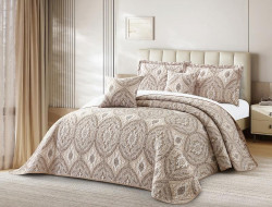 Покрывало с наволочками тонкое из полисатина TANGO LAFAYETTE орнамент 240х260