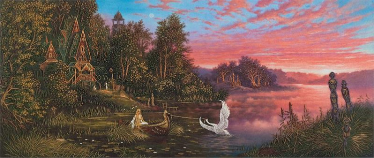 Набор для вышивания PANNA Живая картина JK-2083 ЗАРЯ-ЗАРЯНИЦА 42х18