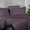 Постельное белье из страйп сатина KARVEN N162-SS-011 KMURDUM темно-лиловое 50х70 (1шт), 70х70 (1шт) 1,5-спальное