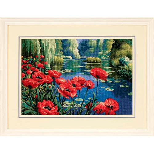 Набор для вышивания DIMENSIONS 20066 Маки на берегу озера 28x41 см