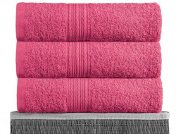 Полотенце махровое BAYRAMALY малиновое 100х180