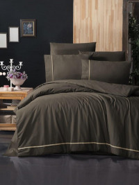 Постельное белье из DELUXE ранфорса KARVEN N030 ALISA BROWN 50х70 (2шт), 70х70 (2шт) семейное