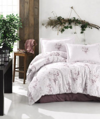 Постельное белье из ранфорса KARVEN N023/1 ESTE PINK V-2 50х70 (2шт) евро