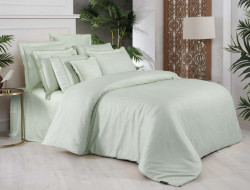 Постельное белье из страйп-сатина де люкс SAREV SPORT CHIC 260TC N304 JACQUARD STRIPE V8-YESIL 50х70 (4шт) евро