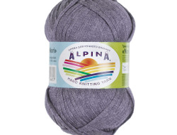 Пряжа ALPINA NORI №10 серая 56% акрил, 44% хлопок 10 шт х 50 гр, 100 м +/- 5 м