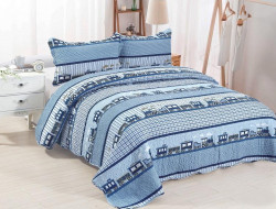 Покрывало с наволочками хлопковое TANGO PATCHWORK PW333-202 230х250