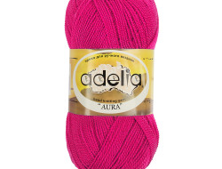 Пряжа ADELIA AURA №098 яркая фуксия 100% акрил, 10 шт х 50 гр, 250 м +/- 5 м