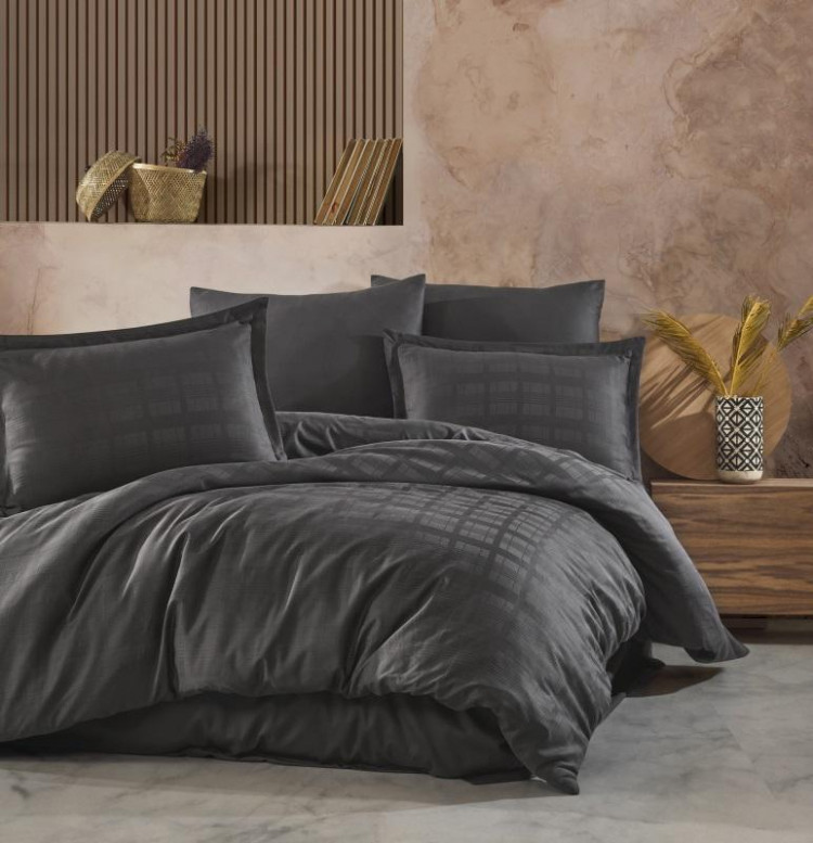 Постельное белье из сатина де люкс KARVEN N044 MARSELA V-5 ATRASIT 50х70 (2шт), 70х70 (2шт) евро