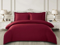 Постельное белье из египетского хлопка CRISTELLE бордовое евро