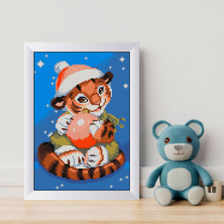 Кристальная (алмазная) мозаика ФРЕЯ ALVK-98 Игривый тигренок