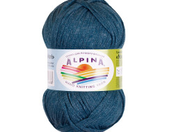 Пряжа ALPINA NORI №07 морская волна 56% акрил, 44% хлопок 10 шт х 50 гр, 100 м +/- 5 м