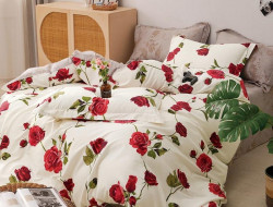 Постельное белье из твила TANGO алое великолепие 70х70 (2шт) 2-спальное