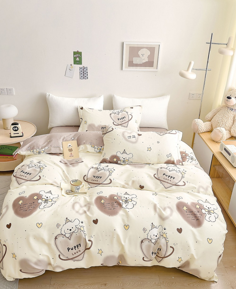 Постельное белье из твил-сатина TANGO puppy love 50х70 (2шт), 70х70 (2шт) евро