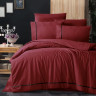 Постельное белье из DELUXE DARK ранфорса KARVEN N028 ALISA RED 50х70 (2шт) 1,5-спальное