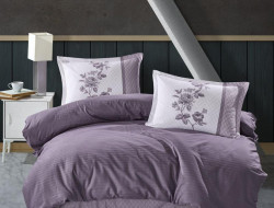 Постельное белье из DELUXE ранфорса KARVEN N029 SUAVE LILAC V-3 50х70 (4шт) евро