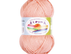 Пряжа ALPINA NORI №05 светло-коралловая 56% акрил, 44% хлопок 10 шт х 50 гр, 100 м +/- 5 м