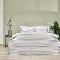 Постельное белье из ранфорса TAC RANFORCE CHAIN серое 1,5-спальное