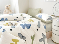 Постельное белье из твил-сатина TANGO буквы 50х70 (1шт), 70х70 (1шт) 1,5-спальное