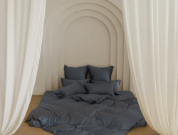 Постельное белье GERMAN GRASS GREY BRILLIANT GRASS 50х70 (2шт), 70х70 (2шт) евро