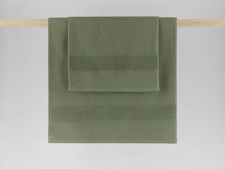 Полотенце махровое TAC WAFFLE HAKI хаки 50х90