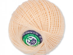 Пряжа СПБ ИРИС №0602 розово-кремовая 100% мерсеризованный хлопок 20 шт х 25 гр, 150 м