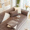 Набор накидок на диван из велюра TANGO SOFA темно-коричневый 90х160 (1шт), 90х210 (1шт)