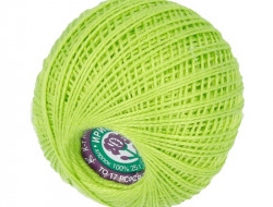 Пряжа СПБ ИРИС №4706 ярко-салатовая 100% мерсеризованный хлопок 20 шт х 25 гр, 150 м