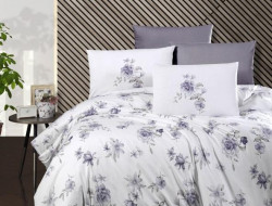 Постельное белье из ранфорса KARVEN N022 ROSEMARY PURPLE 50х70 (1шт), 70х70 (1шт) 1,5-спальное