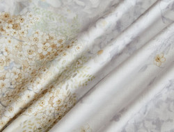 Постельное белье с летним одеялом фланелевое из тенсела ASABELLA Молочный шоколад 50х70 (2шт) 1,5-спальное