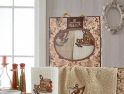 Набор кухонных полотенец КОФЕ МВ 30х50 (2шт)