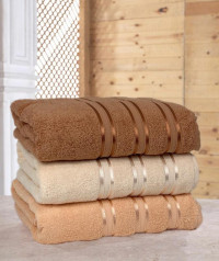 Набор полотенец махровых хлопковых KARVEN MICRO DELUX HS1010 V1 50х90 (3шт)