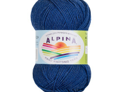 Пряжа ALPINA SLAVIC №09 синяя 70% вискоза, 30% шерсть 10 шт х 50 гр, 140 м +/- 7 м