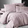 Постельное белье из сатина де люкс KARVEN N045 STRIPE STYLE POWDER 50х70 (2шт), 70х70 (2шт) семейное