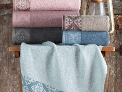 Набор полотенец махровых хлопковых KARVEN H2236 DEFNE 50х90 (6шт)