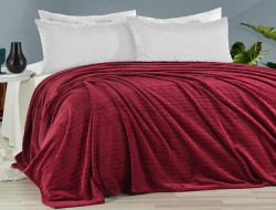 Плед из полиэстера KARVEN SUPER SOFT P941 MELINDA бордовый 160х220