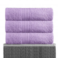 Полотенце махровое BAYRAMALY сиреневое 70х140