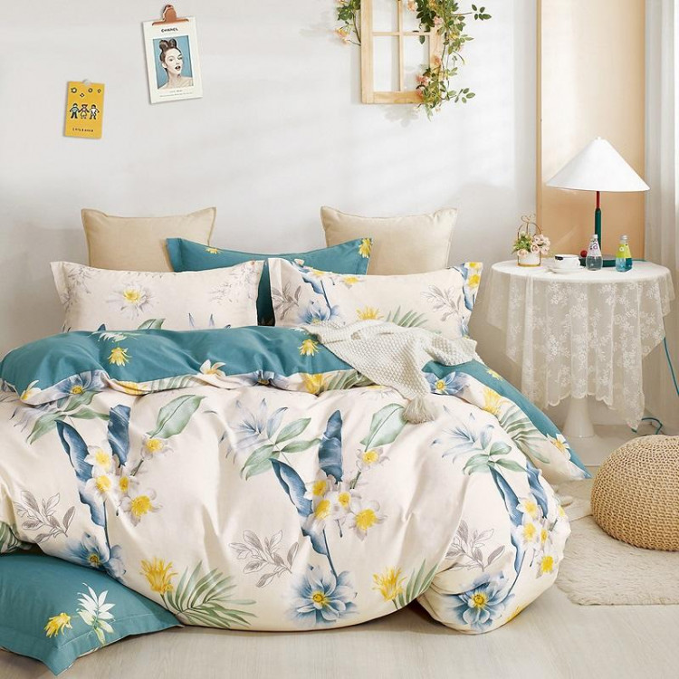 Постельное белье из твил-сатина в ПВХ TANGO лоунтэ 50х70 (2шт) евро