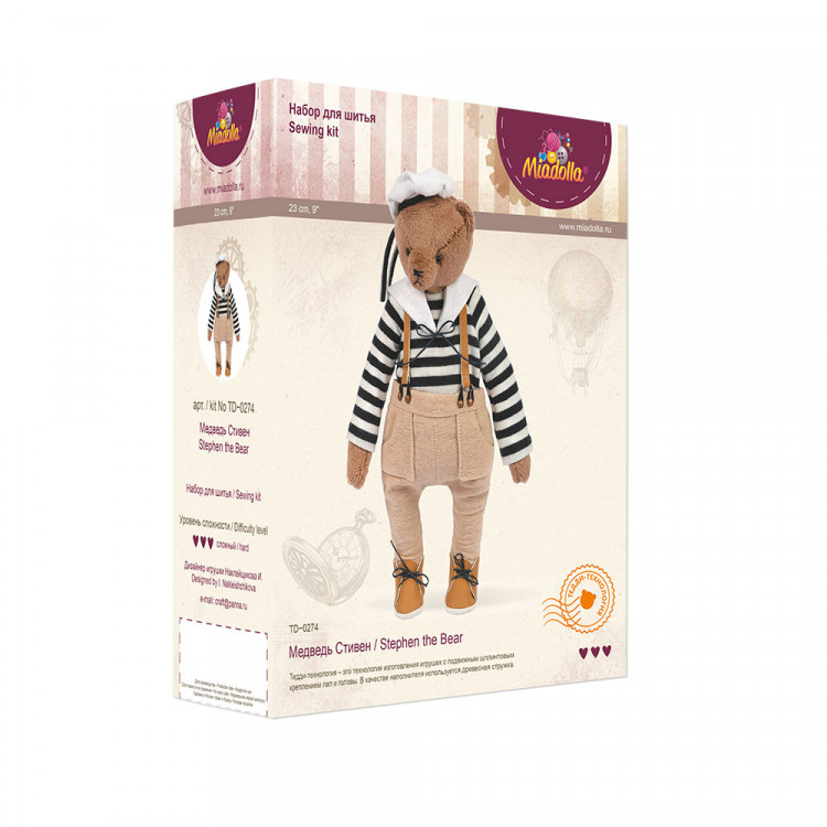 Набор для изготовления игрушки Miadolla TD-0274 Медведь Стивен
