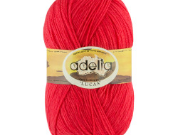 Пряжа ADELIA LUCAS №24 светло-красная 70% шерсть, 30% акрил, 5 шт х 100 гр, 218 м +/- 10 м