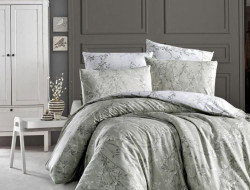 Постельное белье из ранфорса KARVEN N022 ZENA GREY 50х70 (1шт), 70х70 (1шт) 1,5-спальное