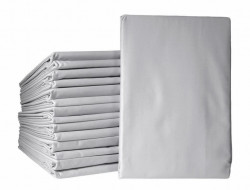 Простыня из египетского хлопка ASABELLA 1385-1PC 240х260 серая