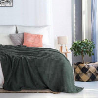 Плед однотонный фланелевый TANGO BARRETTA 01 темно-серый 150х200